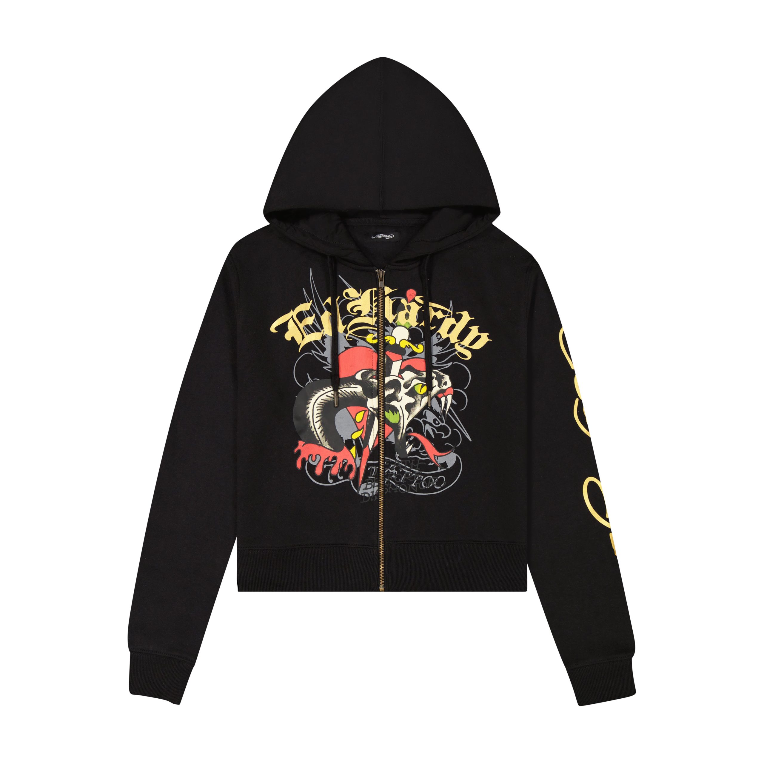Heart Snake Zip Front Hoodie