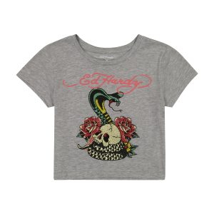 Rhinestone Rose Cobra Baby Tee