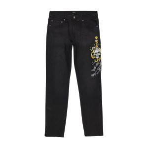 Dagger Skull Slim Taper Jean